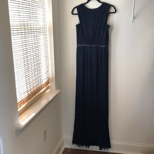 Navy floor length dress